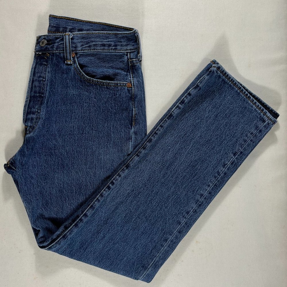 Levi's Men's Blue Jeans 501, 5-Button, Straight Leg, Size 33 x 32